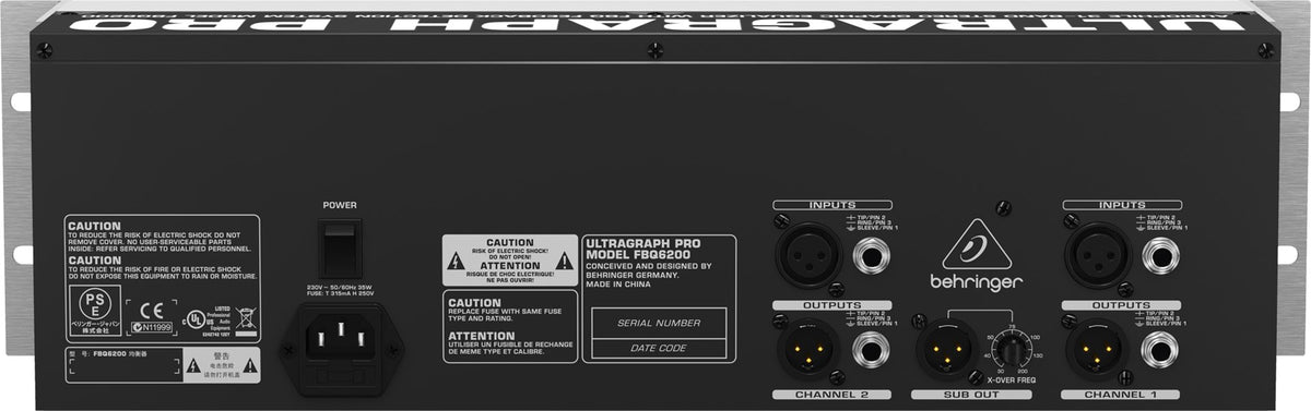 Behringer FBQ6200 31-Band Stereo Graphic Equalizer
