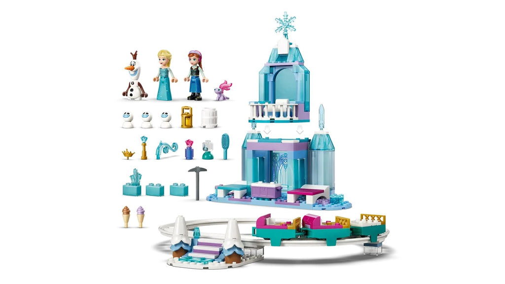 LEGO DISNEY Elsa's Ice Castle and Snow Ride Adventure 43281 Building Toy with 7 Characters