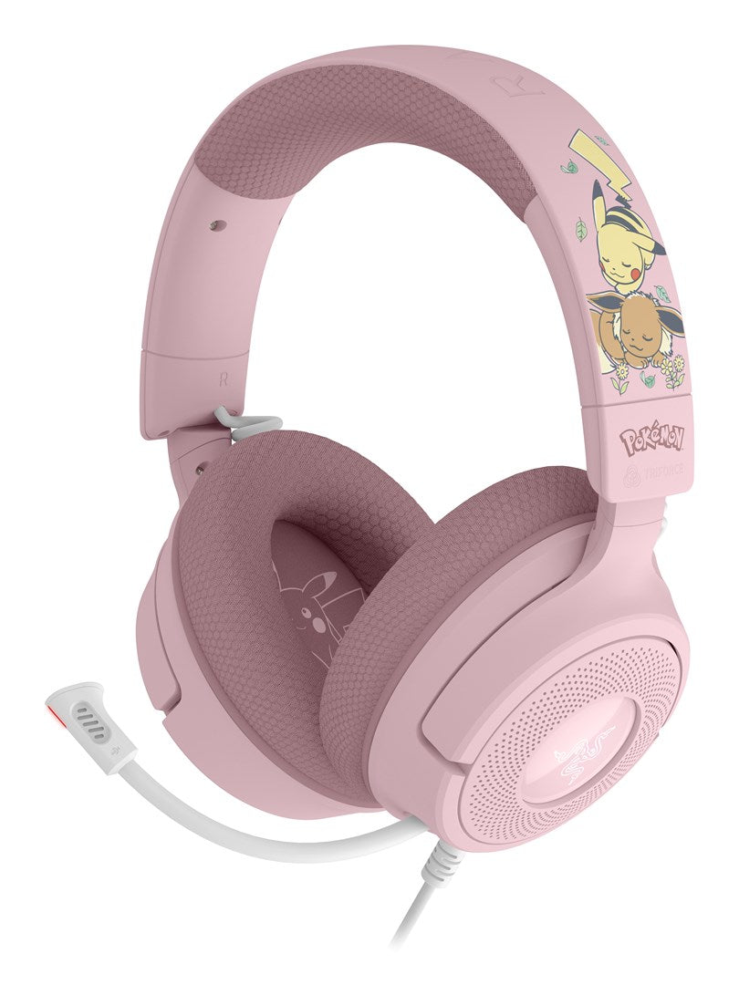 Razer Kraken V4 X – Pikachu & Eevee Edition Headset Wired Head-band Gaming USB Type-C / USB Type-A Pink