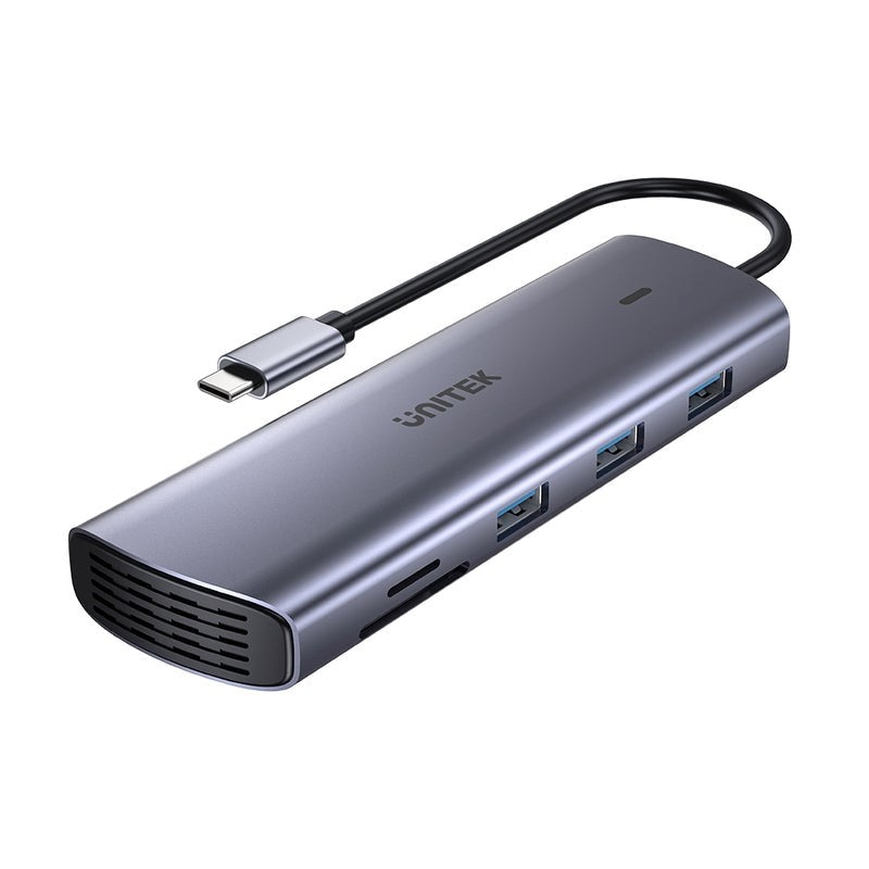 UNITEK D1113A 9-in-1 USB-C Hub HDMI VGA SD RJ45 100W Connectivity 135 g