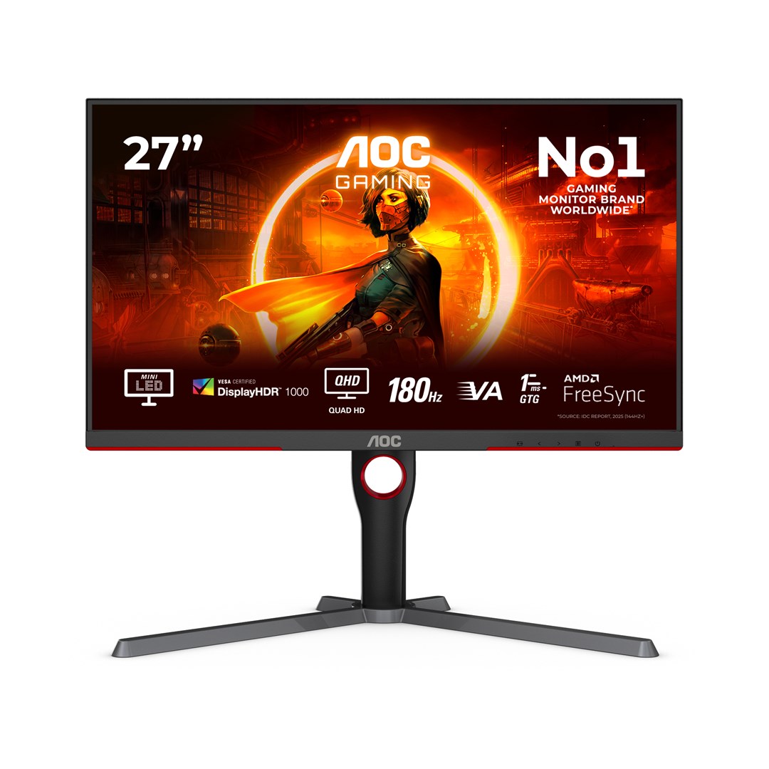 AOC G3 Q27G3XMN/BK 27-Inch Ultra HD Gaming Monitor 2560 x 1440 180Hz