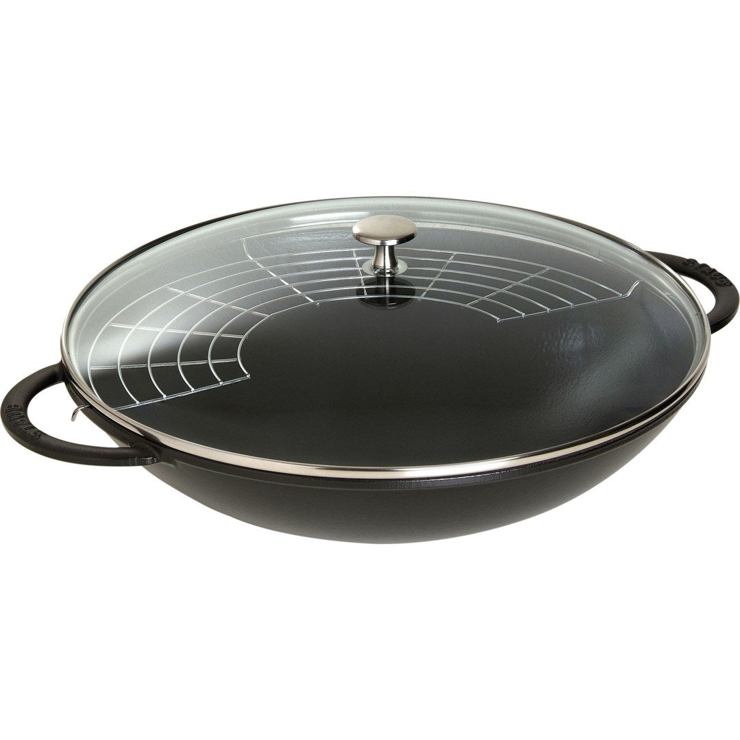 STAUB Wok Stir-Fry Pan Round 5.7 L Black