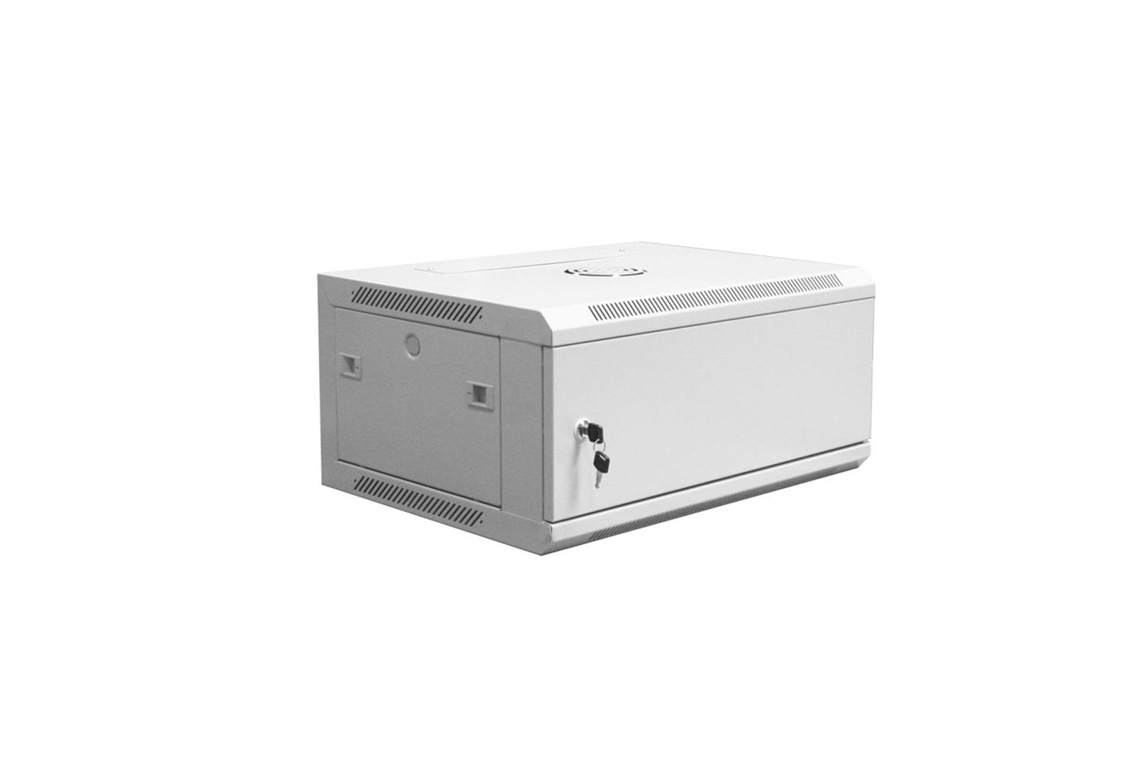 Wall-Mounted Network Cabinet 19" 4U Rack 600x450 Solid Door Gray