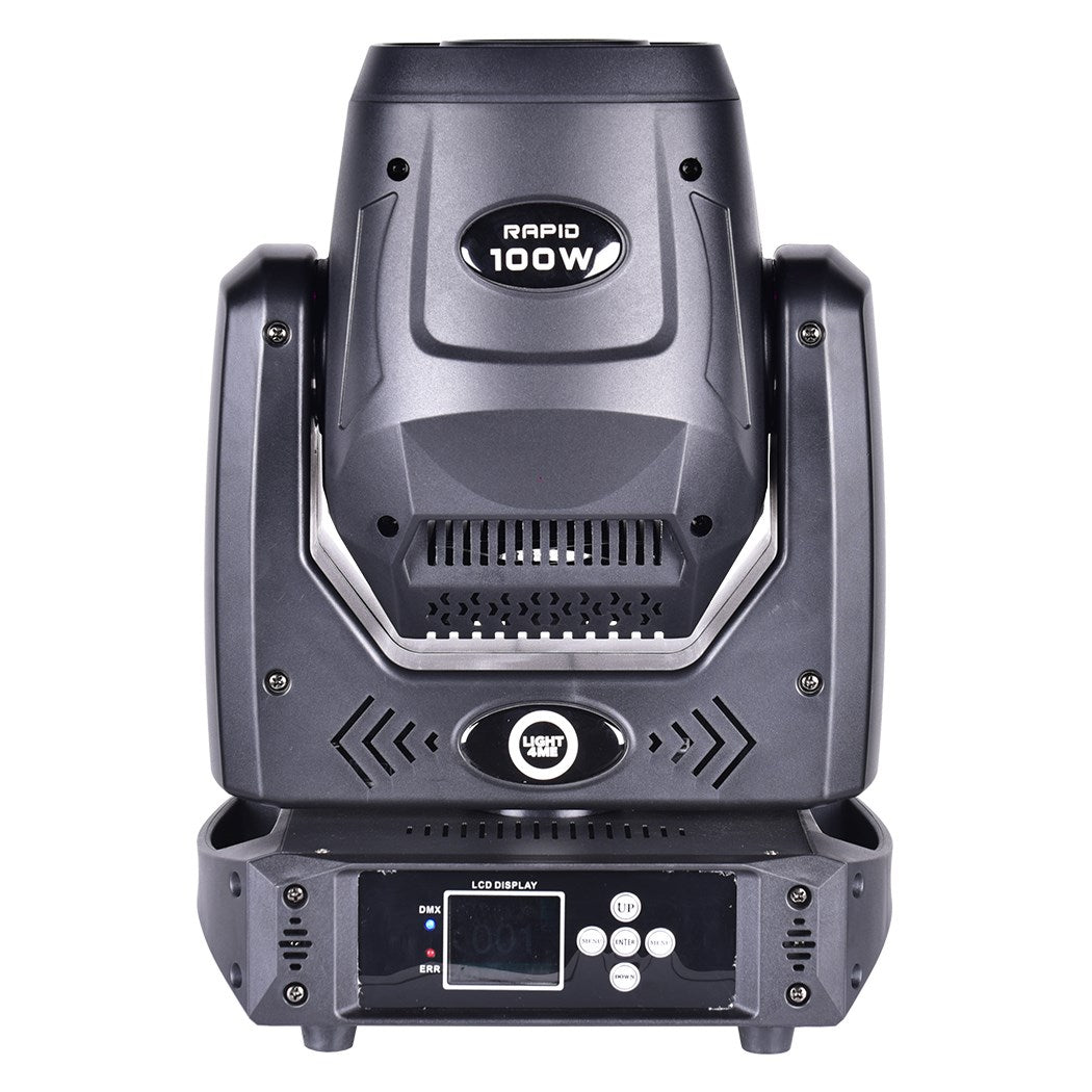 Light4Me Rapid Spot 100 LED Moving Head 6800 g 330x280x430mm Model 5907780141044