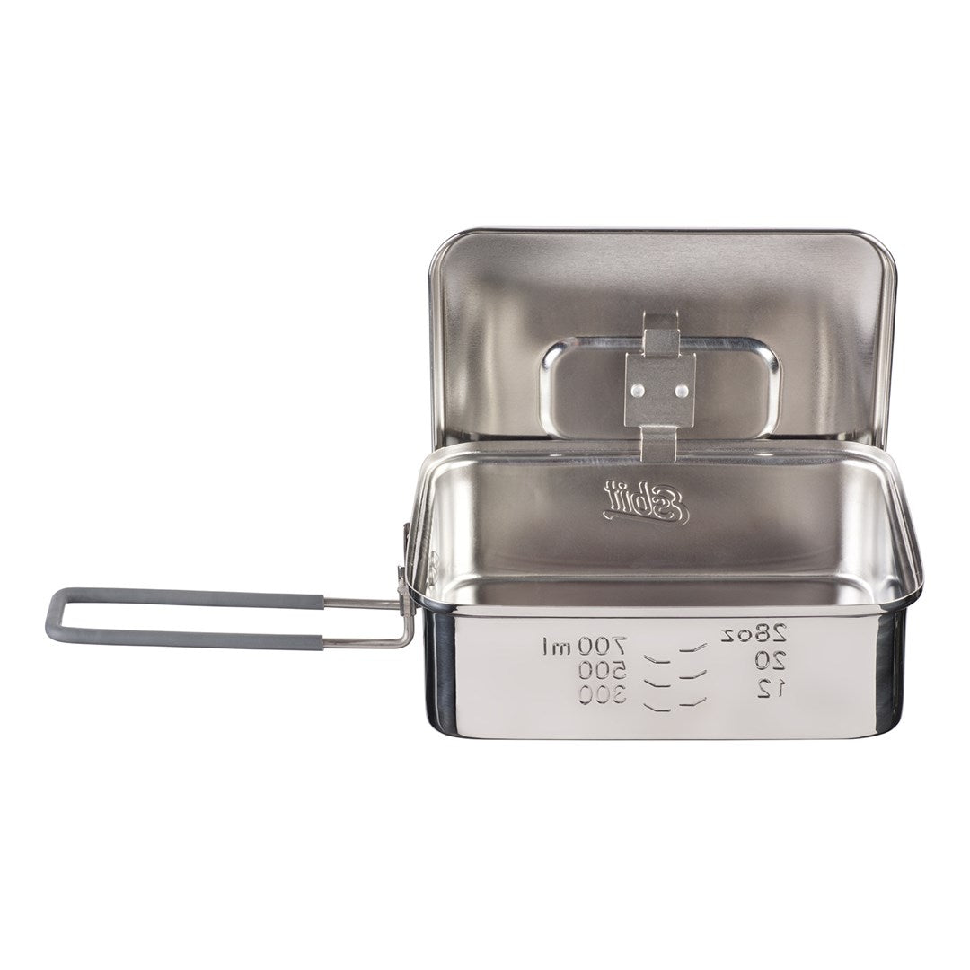 Camping Pot Esbit Stainless Steel 1.2 L - Large Cooking Pot