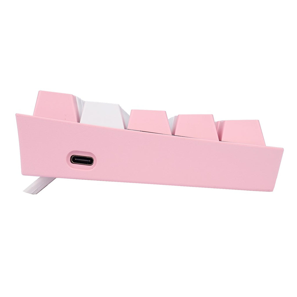 REDRAGON K617-RGB Fizz RGB White/Pink keyboard USB Pink  White