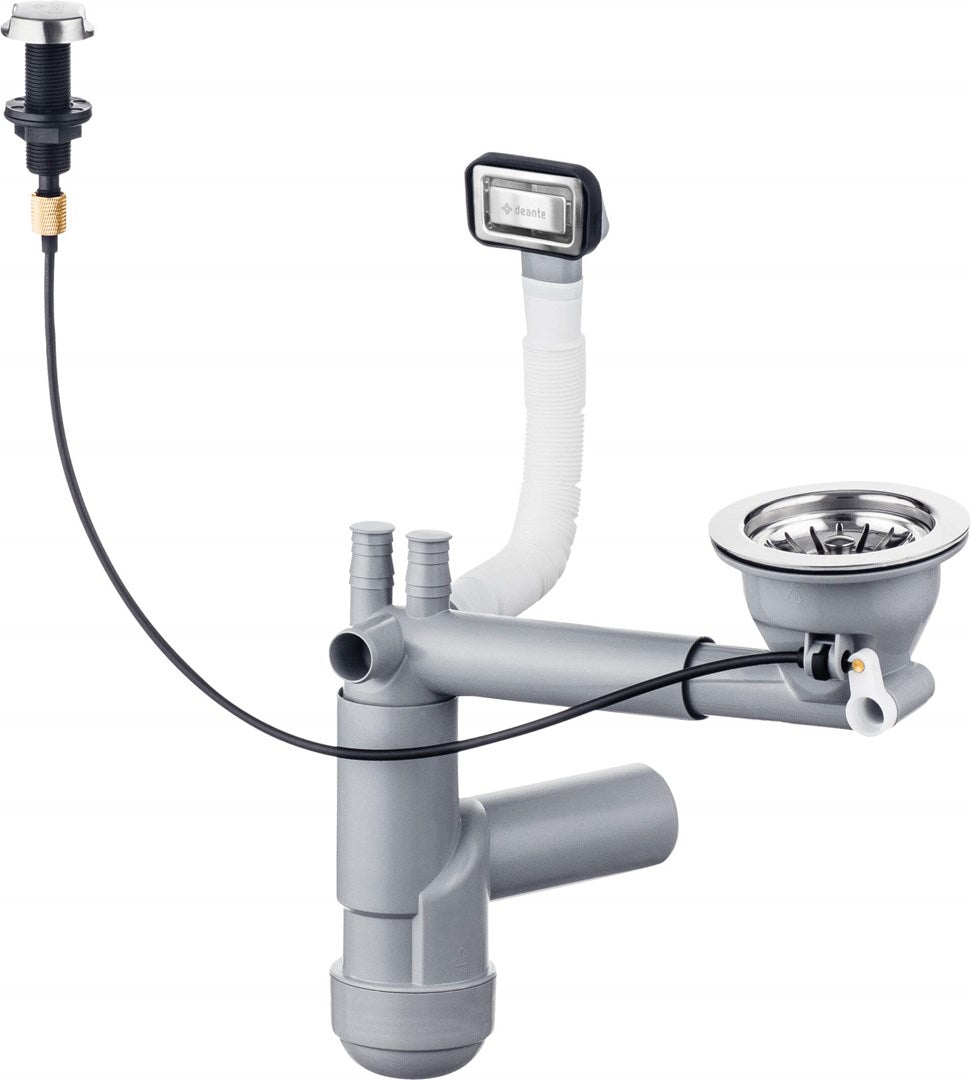 Siphon for 1-bowl granite sink - Space-Saver