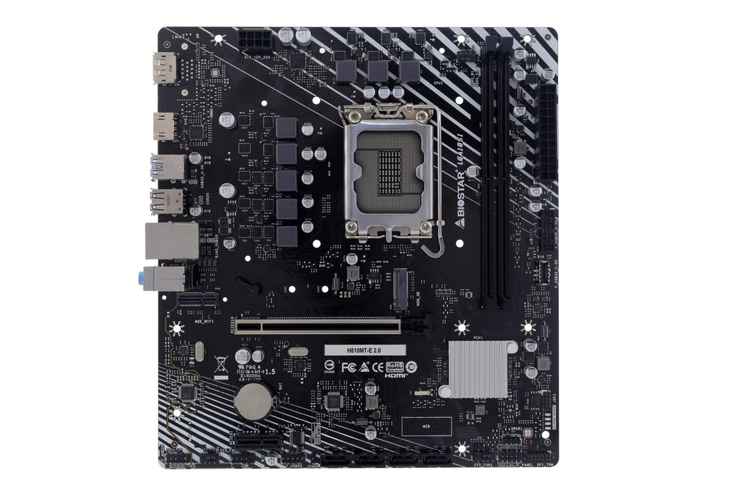Biostar Motherboard H810MTE 2.0 LGA 1851 Intel H810 Chipset 128GB DDR5
