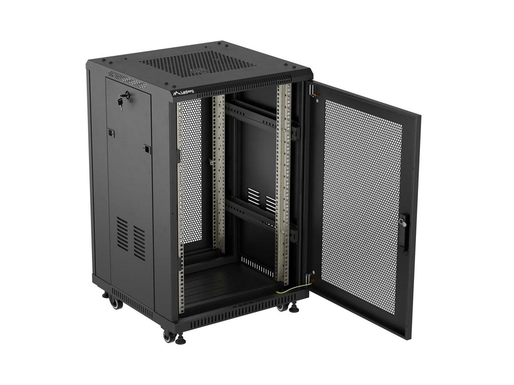 Lanberg Floor Standing Rack Cabinet 18U 800 kg Metal FF01-6618-23B