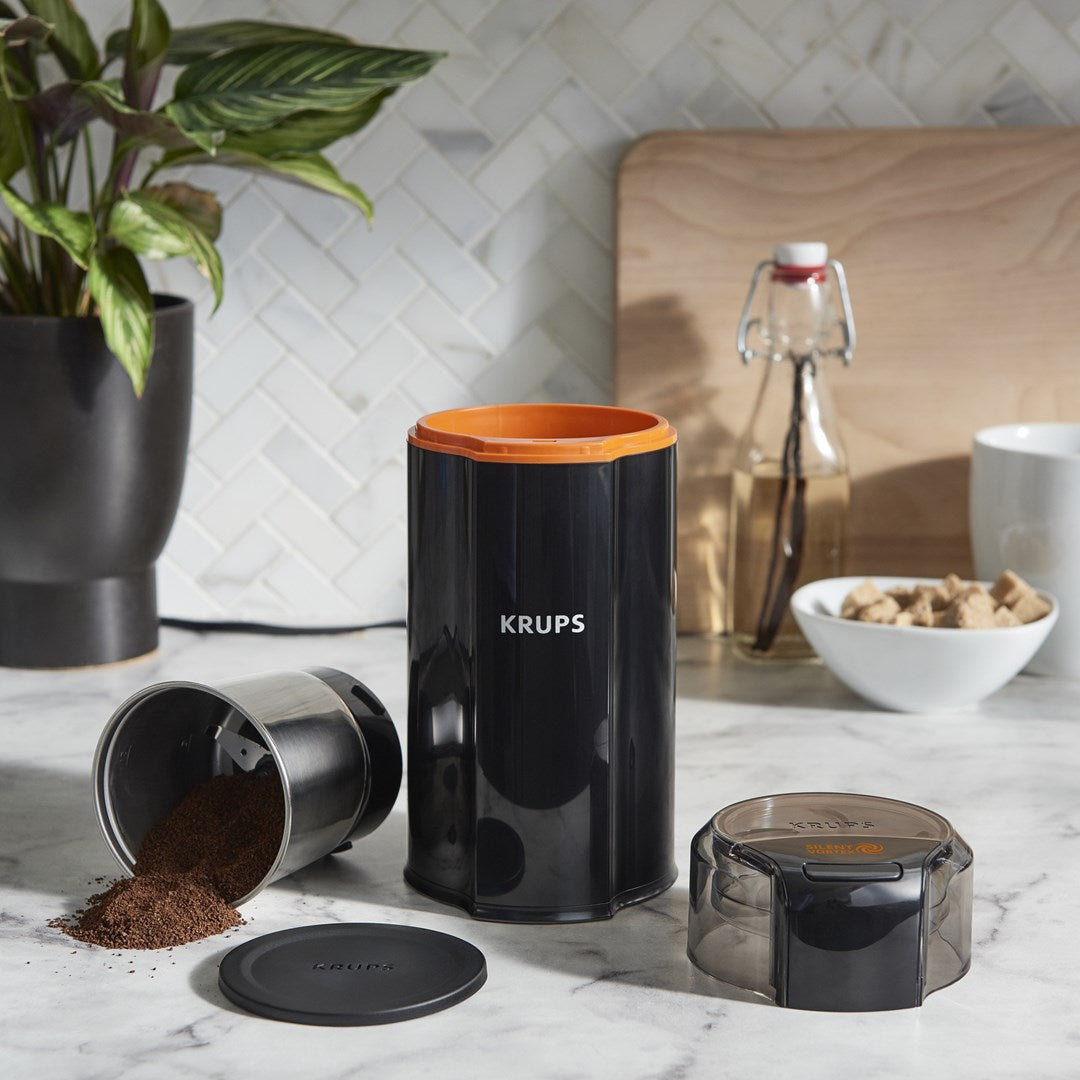 Krups Silent Vortex GX3328 Coffee and Spice Grinder - 175 W - Black