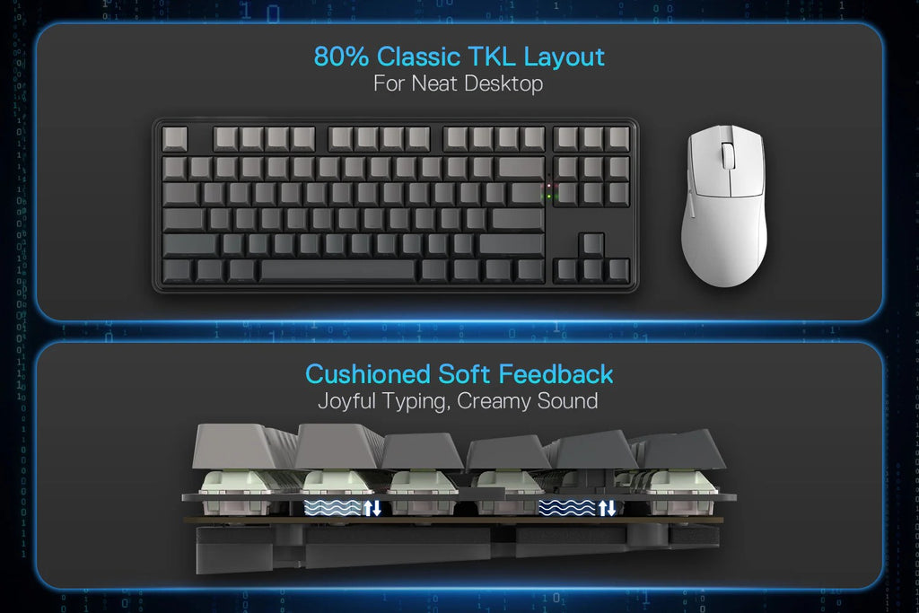 REDRAGON K707SP-RGB-PRO StarBlade keyboard USB + RF Wireless + Bluetooth Black