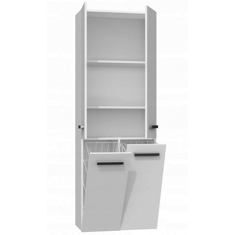 Topeshop NEL 2K DD BIEL Bathroom Storage Cabinet White