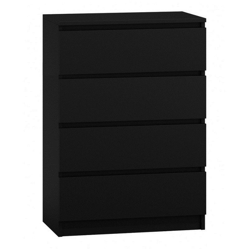 Topeshop Chest of Drawers MALWA M4 70 Black