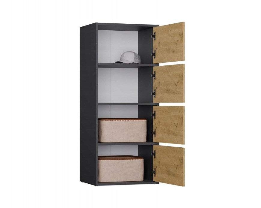 ALMA Chest of Drawers Anthracite/Artisan Oak