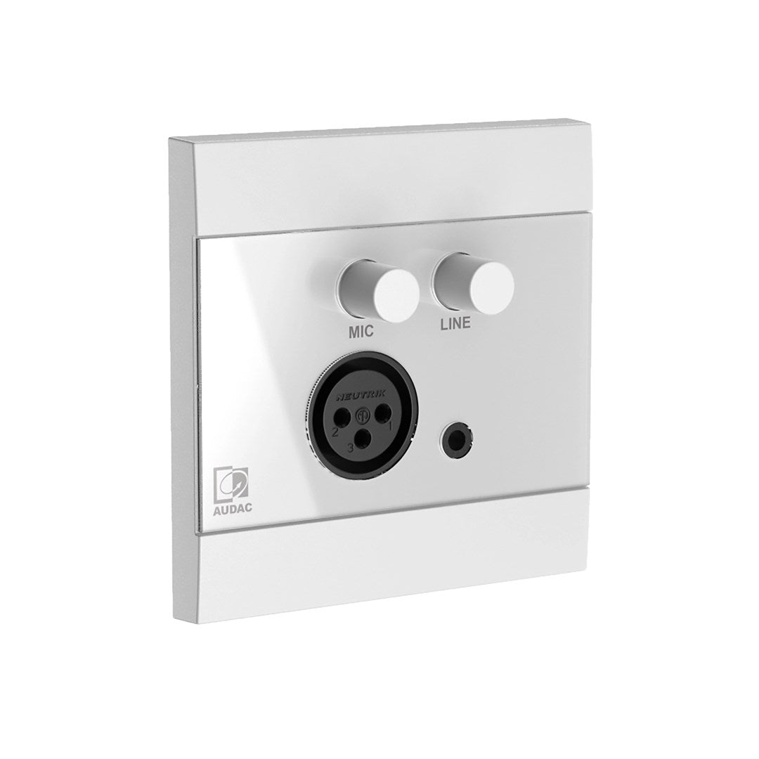 AUDAC Wall Module WP205/W XLR Mic + 3.5 mm Jack