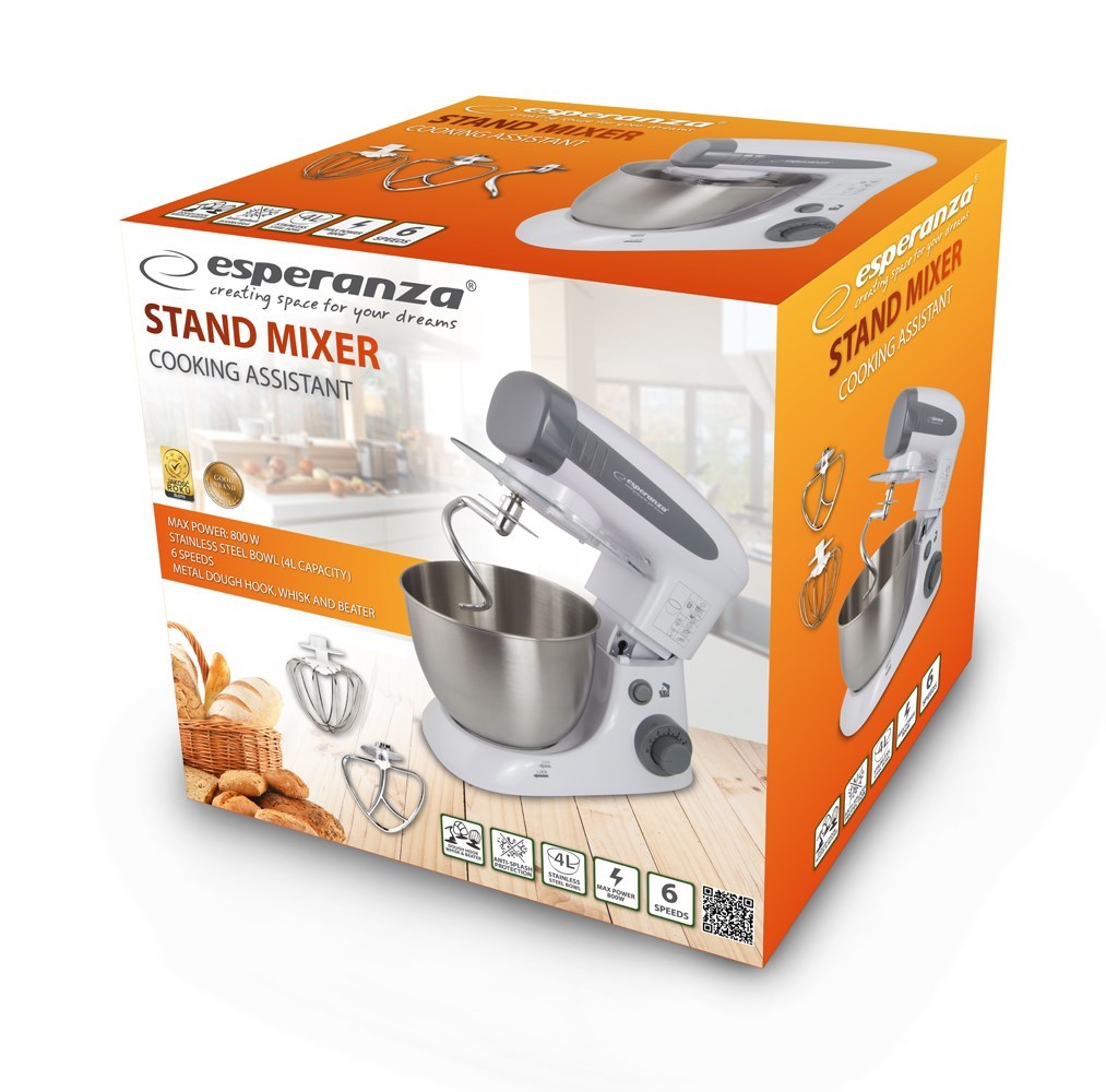 Esperanza Stand Mixer 800W Grey