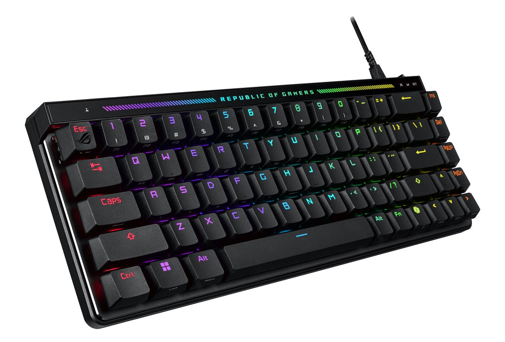 ASUS ROG Falchion Ace - Keyboard - 65% Compact - Backlit - USB - QWERTZ - ROG NX Red Switches - Black (90MP03VE-BKDA20)