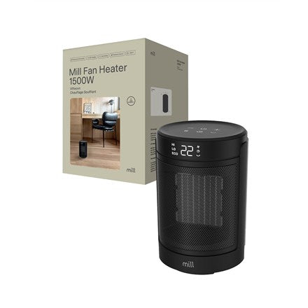 mill FH1500BLACK Ceramic Fan Heater 1500 W | Model FH1500BLACK