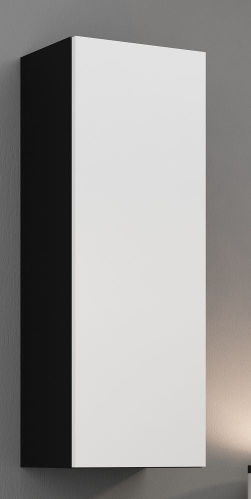 Cama Built-in Cabinet VIGO 90 Full 90/35/32 Black/White Gloss - 1 Door