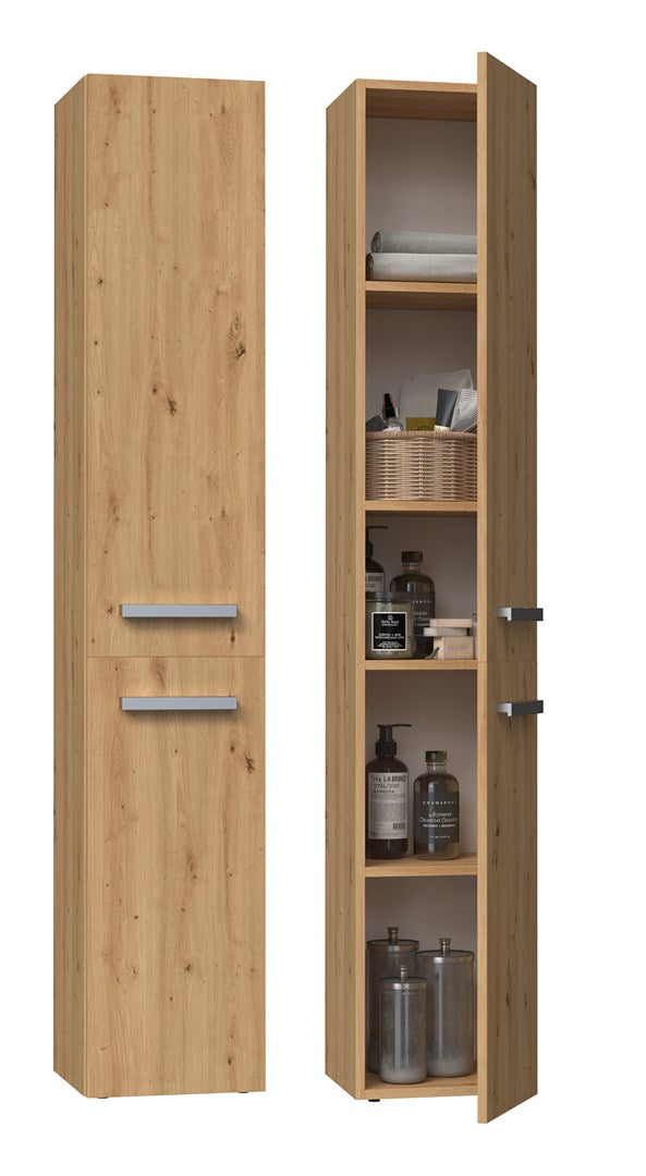 Topeshop NEL II ARTISAN Bathroom Storage Cabinet Artisan Oak 31x30x174 cm