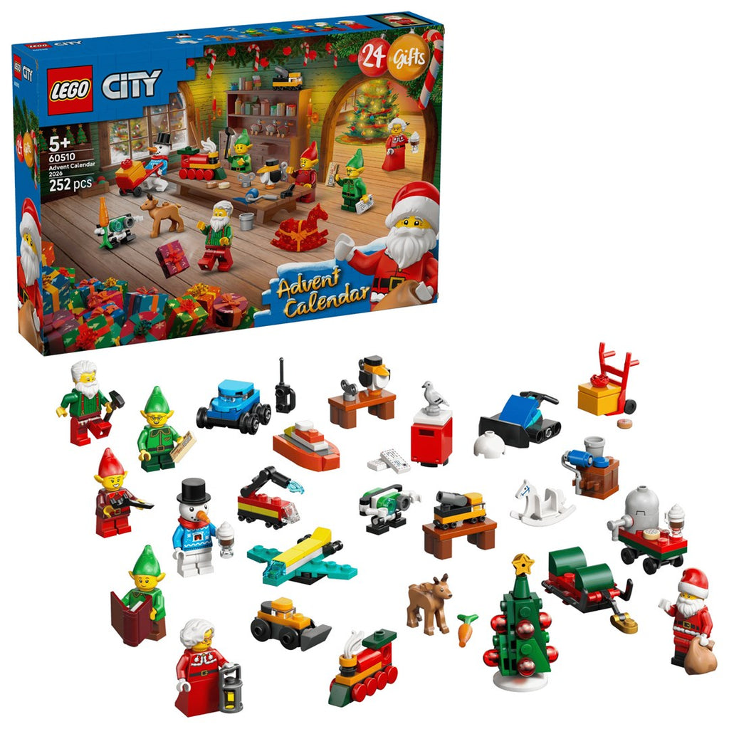LEGO CITY Advent Calendar 2026 252 Pieces 7 Minifigures Model 60510