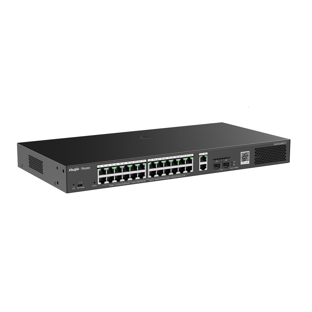 Ruijie Networks RG-ES228GS-P Managed Gigabit Ethernet Switch PoE Black