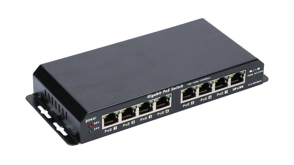 Extralink KRATOS PoE Switch 7x Gigabit 1x Uplink RJ45 60W