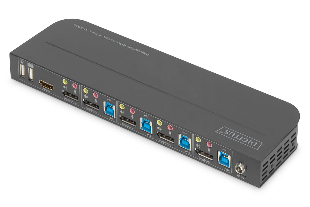 DIGITUS - KVM/Audio Switch - 4 x KVM/Audio - Desktop (DIGITUS)