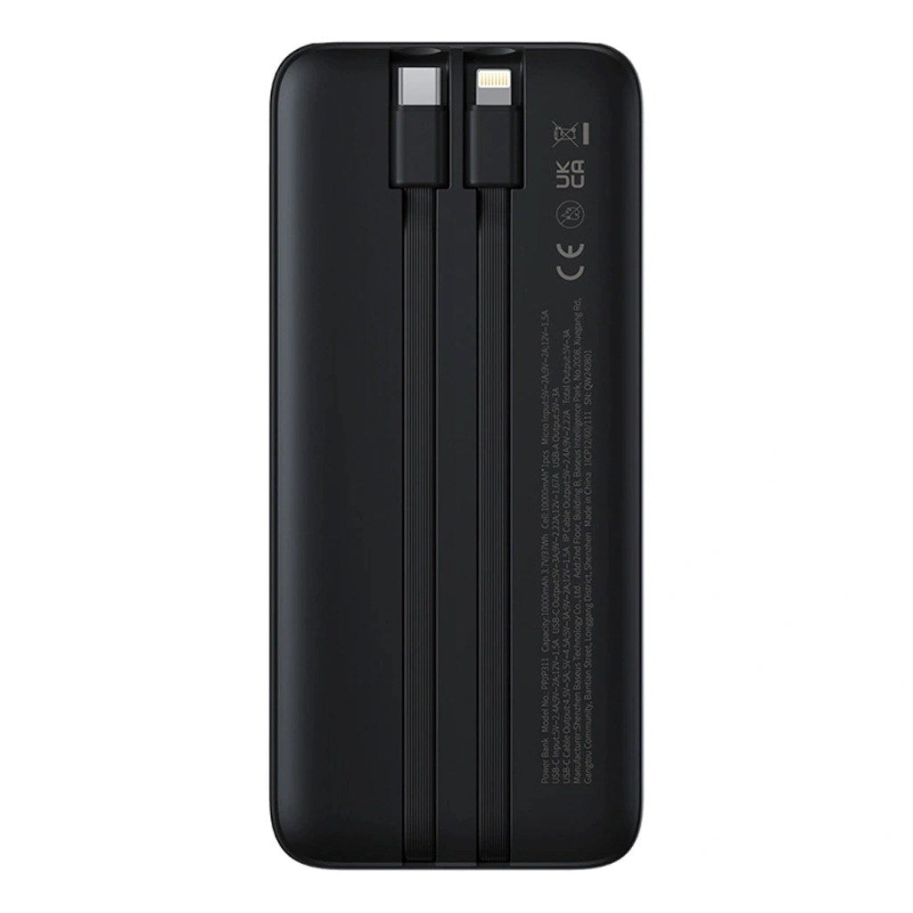 Baseus Lipow Powerbank 10000 mAh 22.5W Black with Display 201601