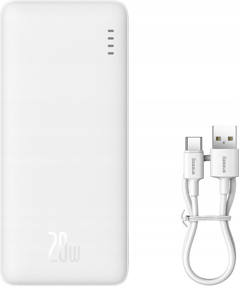Baseus Airpow Lithium Polymer Power Bank 10000mAh 20W White
