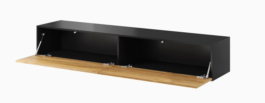 Cama TV Stand VIGO '180' 30/180/40 Black/Wotan Oak