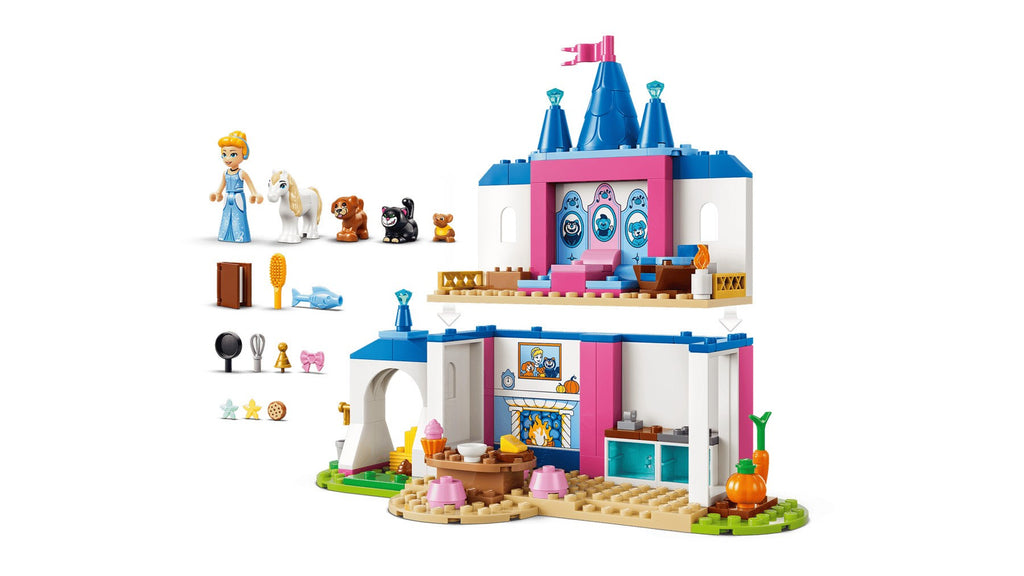 LEGO Building Blocks Cinderella Animal Friends Castle Set 43283 - 149 Pieces, 1 Minifigure
