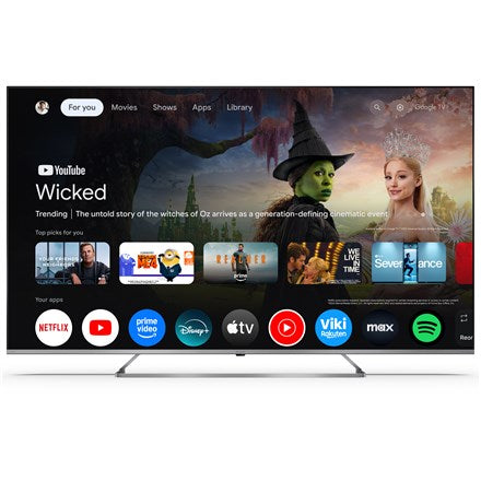 Sharp 4K Ultra HD QLED MiniLED TV | 65JP7265E | 55 | Smart TV | Google TV | UHD