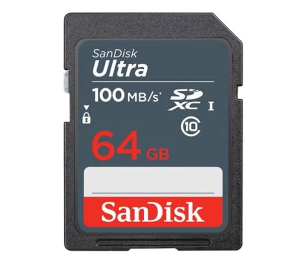 SanDisk Ultra 64GB SDXC Memory Card 100MB/s Class 10 UHS-I (SDSDUNR-064 G-GN3IN)