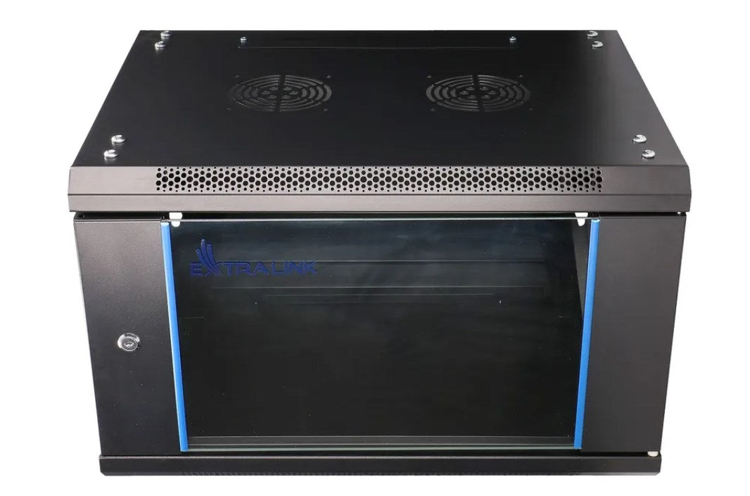 Extralink Rackmount Cabinet 6U 600x450 Black Wall Mounted