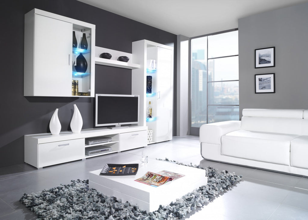 Cama Hanging Display Cabinet SAMBA White/White Gloss