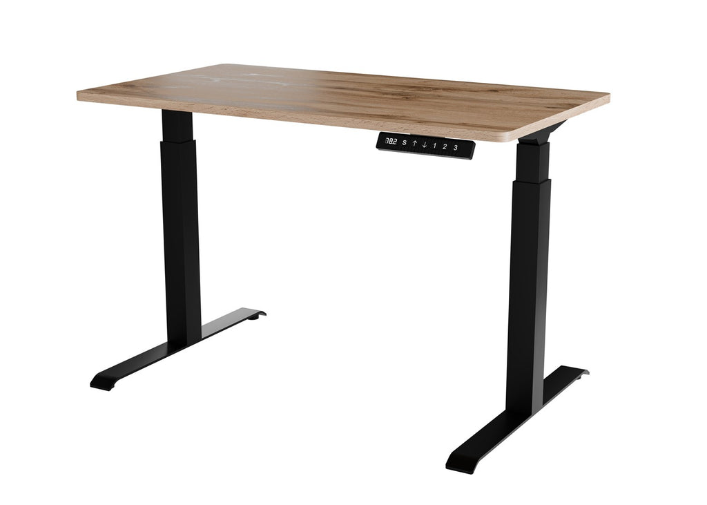MOON Electric Height Adjustable Desk 121x67 Black/Wotan 121x67x72-120
