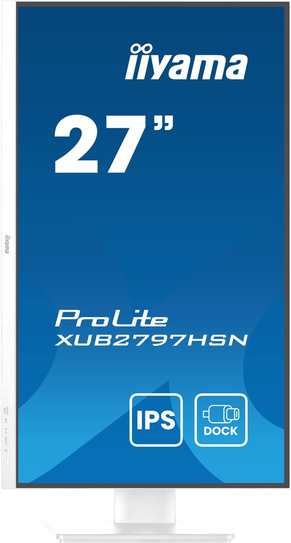 IIYAMA ProLite XUB2797HSN-W2 27" Full HD Monitor 1920x1080 100Hz IPS White