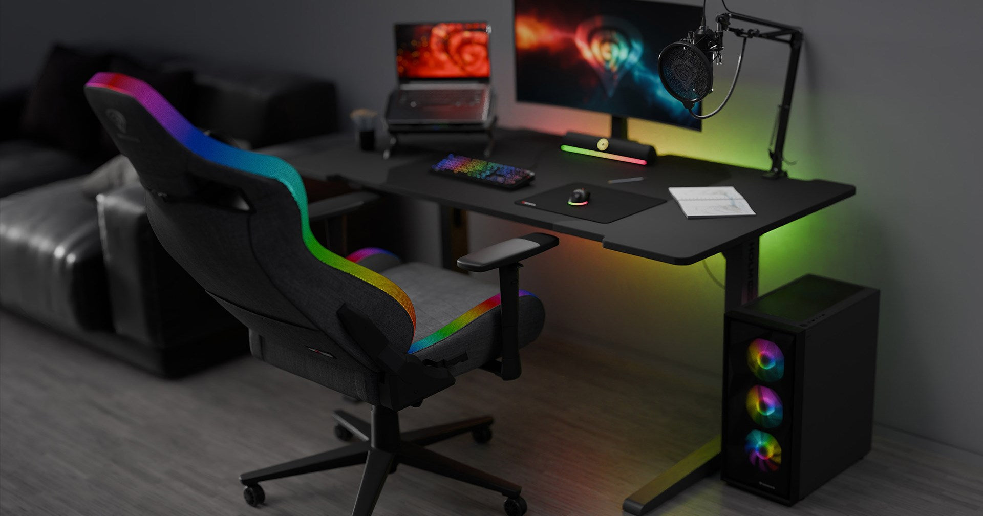 GENESIS NFG-2246 Gaming Chair with RGB Backlighting
