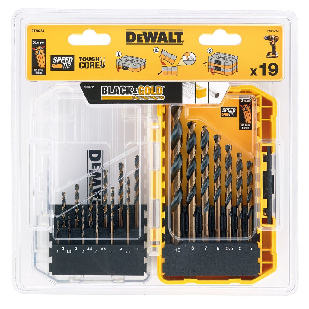 DeWalt Metal Drill Bit Set 19 Pieces 420 g DT70728-QZ