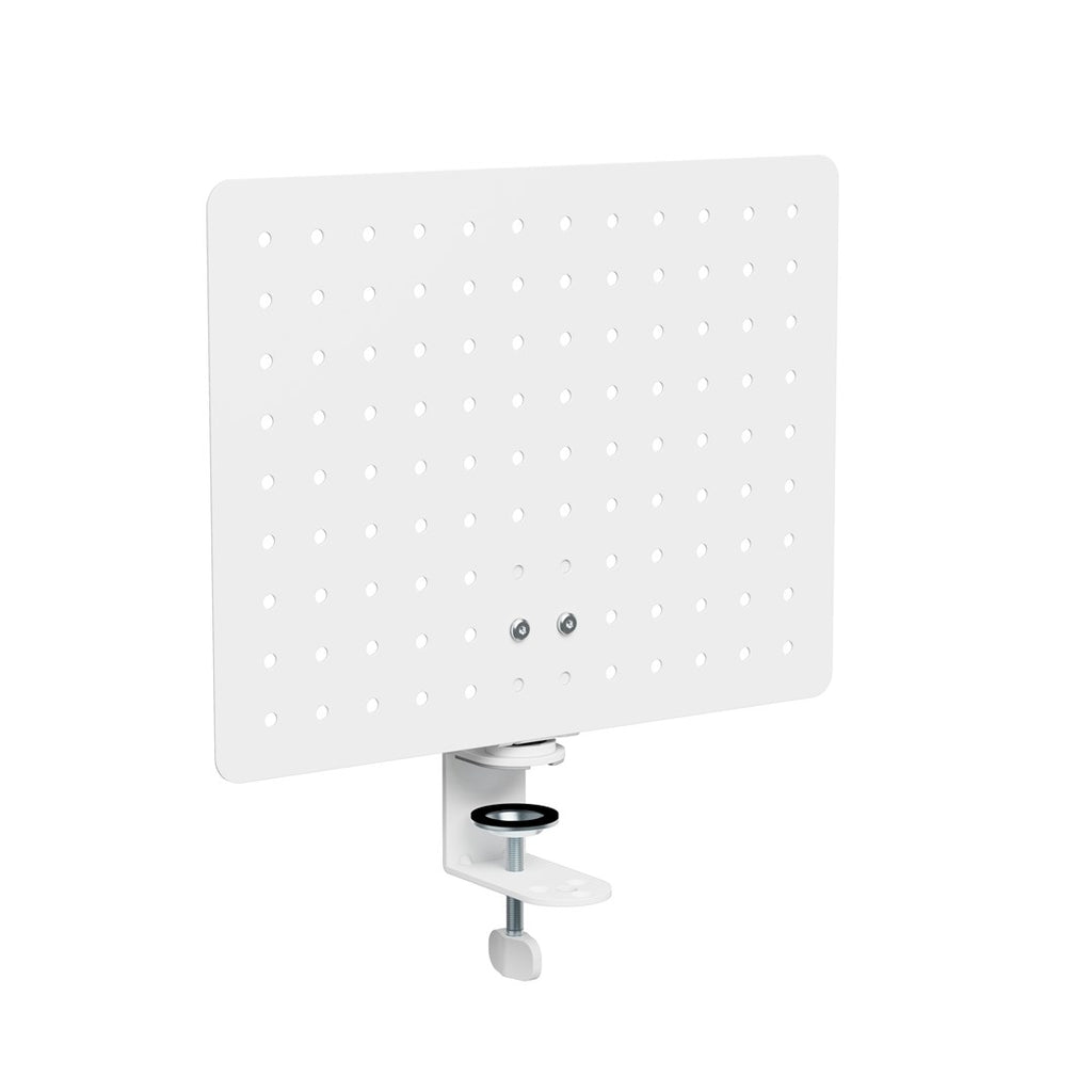 Activejet APB-002W Desk Organizer, Rotating Perforated Board, Grey and White | Model: APB-002W