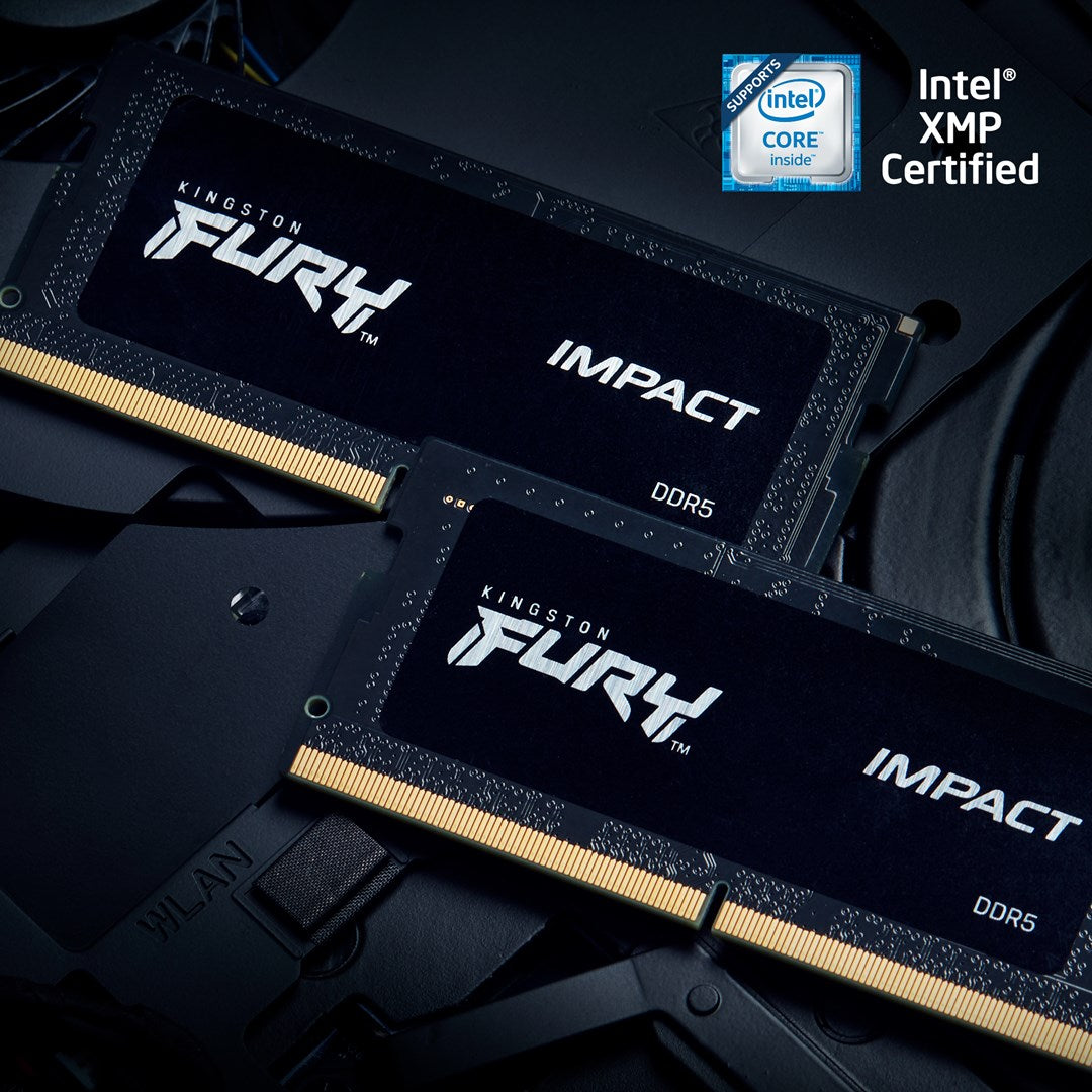 Kingston FURY Impact DDR5 RAM - 32 GB - SODIMM - Intel XMP 3.0 - Dual Channel