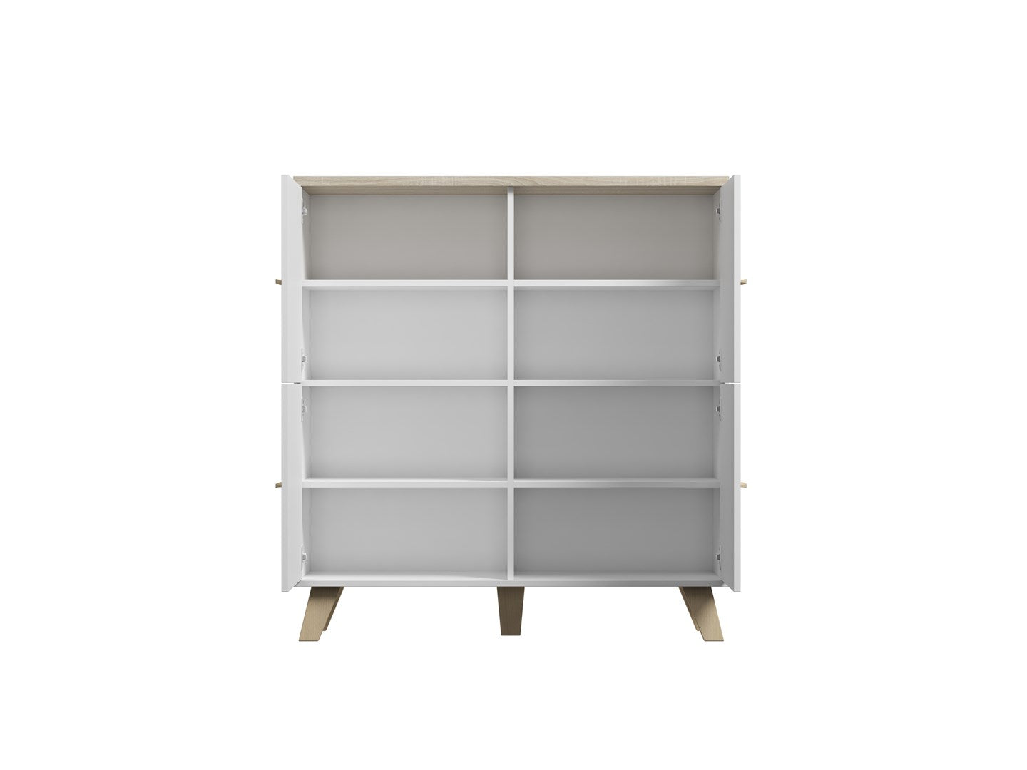 Cama Sideboard LOTTA 110 4D White + Sonoma Oak