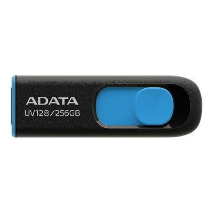 ADATA UV128 USB flash drive 256 GB USB Type-A 3.2 Gen 1 (3.1 Gen 1) Black  Blue