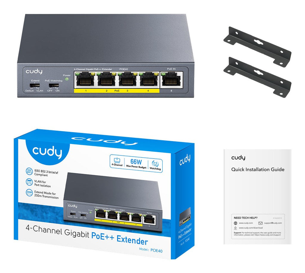 CUDY PoE Adapter 6971690791513 375 g 155x100x44mm