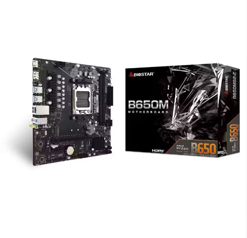 Biostar Motherboard B650MS2-E Mini ATX AM5 AMD B650 Chipset DDR5