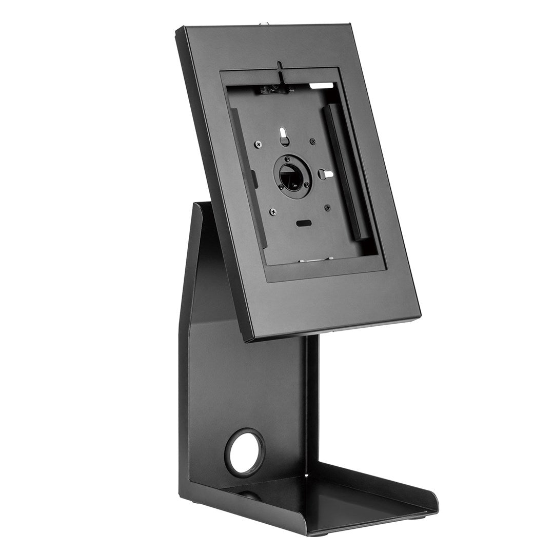 Maclean POS Stand for Tablet & Printer MC-336,1 kg Max, Black, Anti-Theft Lock