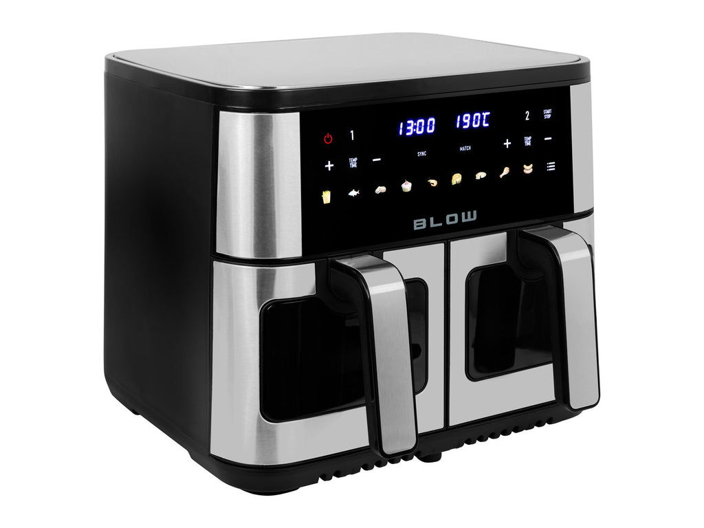 BLOW Air Fryer 2600W 9 L Stand-alone Fat-Free Black