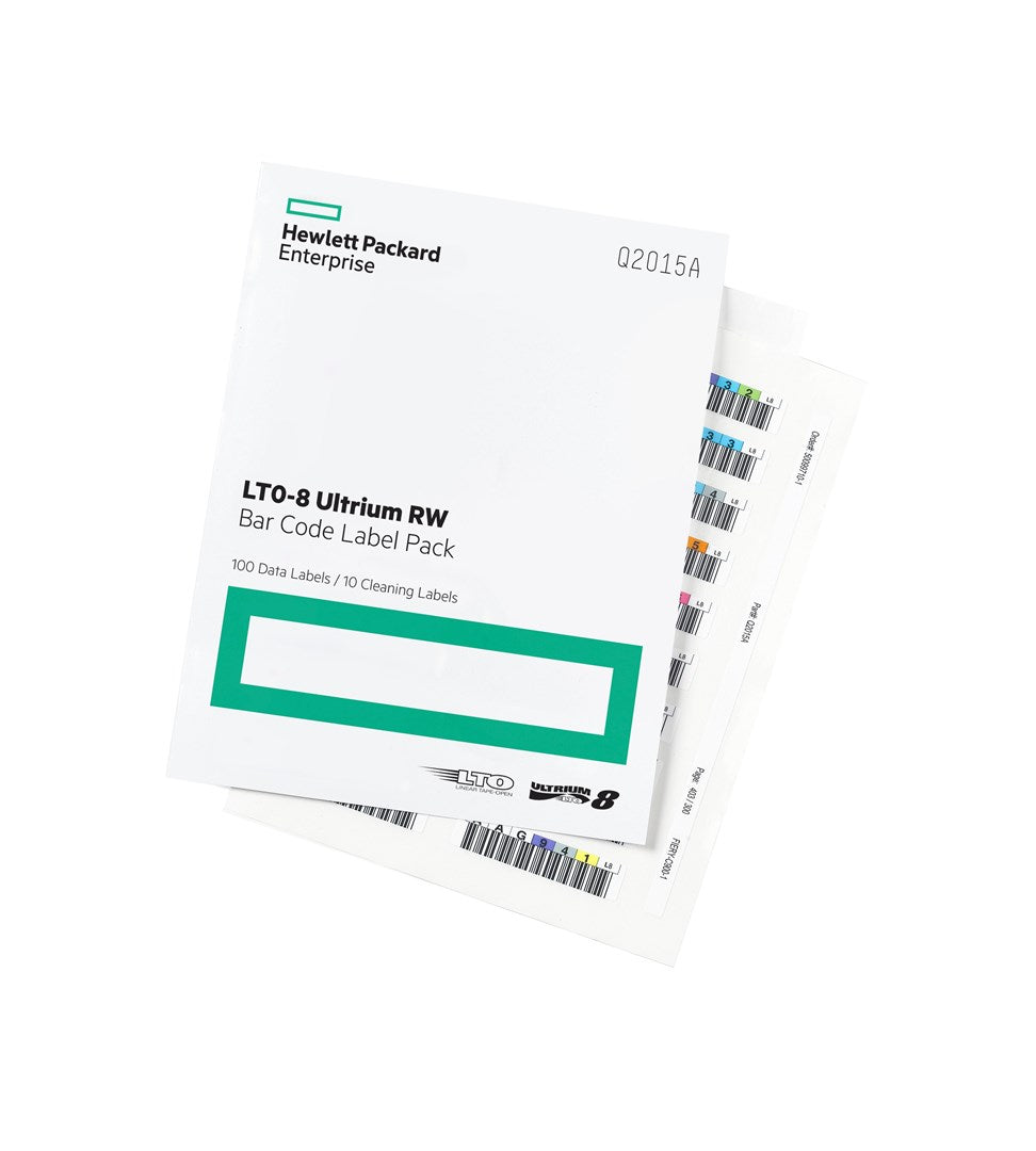 HPE LTO-8 Ultrium RW Barcode Label Pack