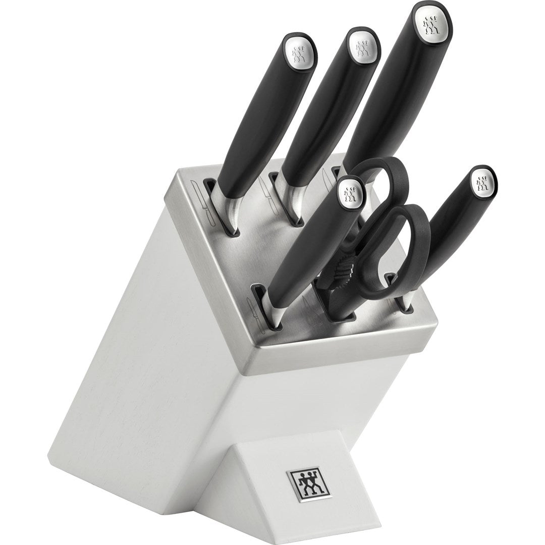 ZWILLING All Star Set of 5 Knives in Self-Sharpening Block Silver